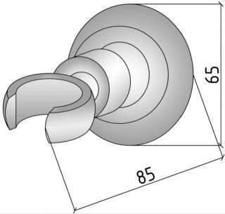Держатель для душа Boheme Imperiale золото 620